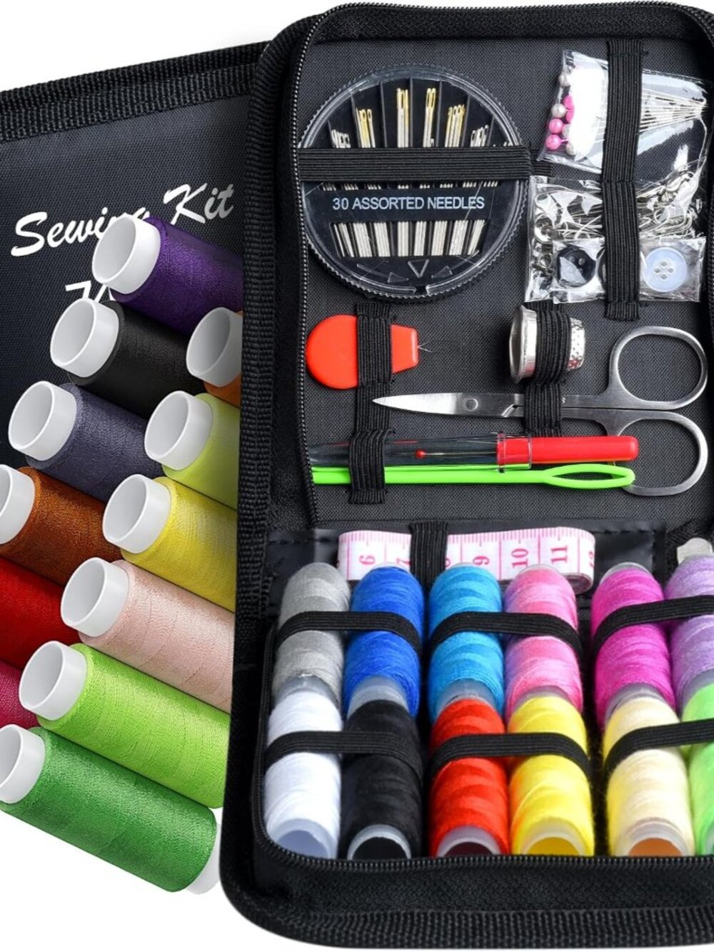 Sewing Kit,Zipper Portable Mini Sewing Kits for Adults,Traveler, Beginner, Emerg